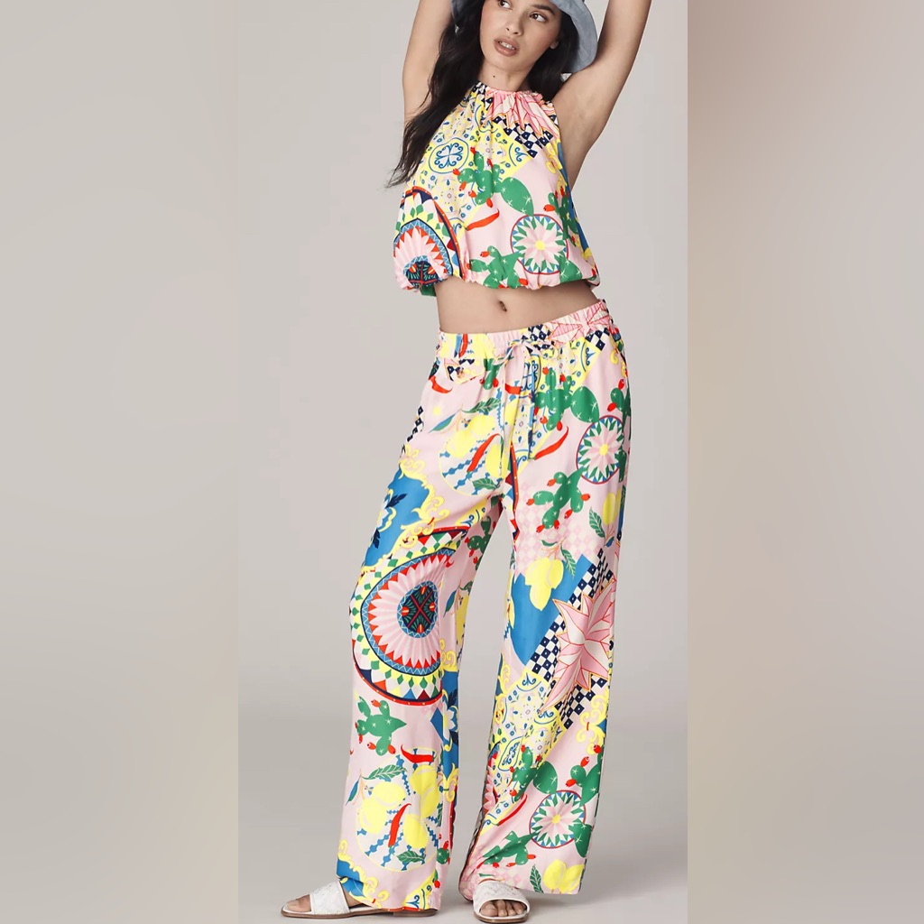 Anthropologie Multicolor Straight Leg Pants
